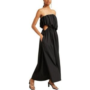 Modern Citizen Joska Asymmetric Cut-Out Dress | Size Medium | Black